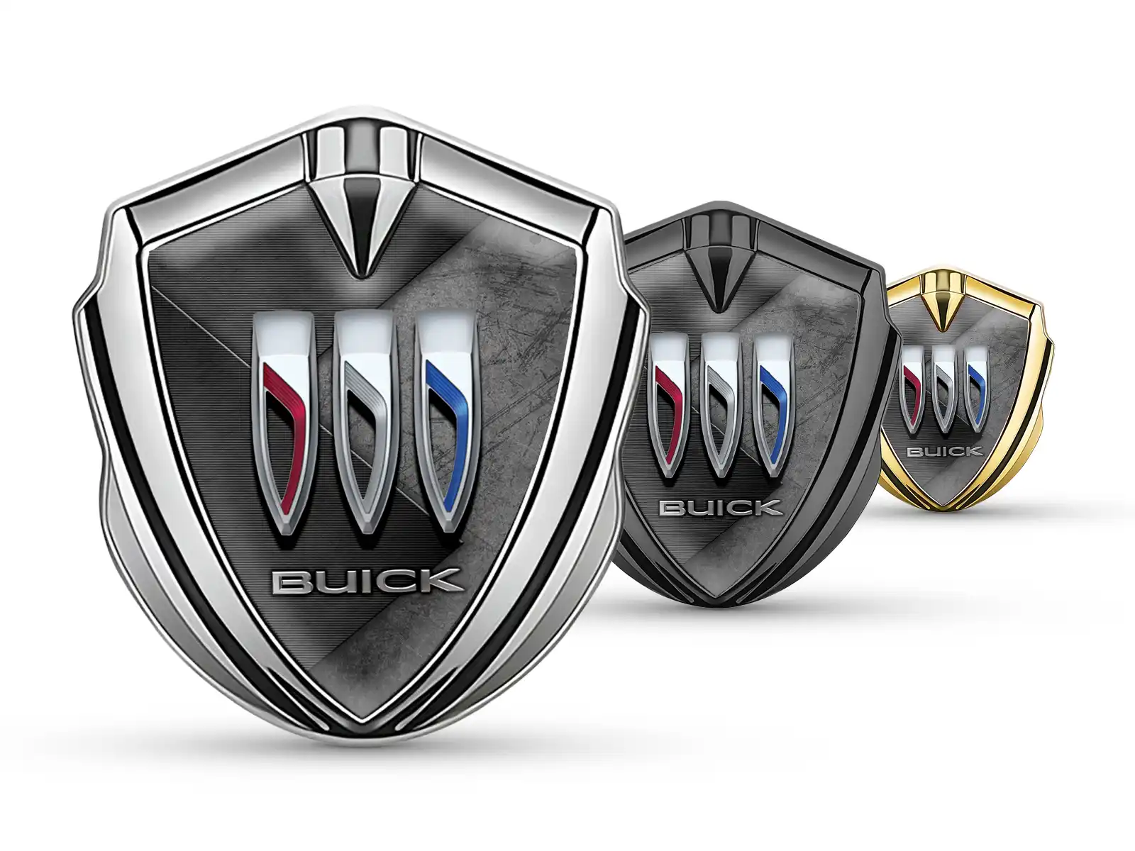 Buick Abzeichen Selbstklebend Pro Stil Legierung Finish